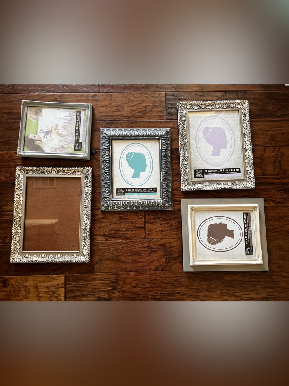 Studio Decor Assorted Ornate Picture Frames in Gray and White